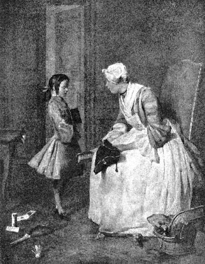 Fig. 39. The Governess. Chardin. Liechtenstein Gallery, Vienna