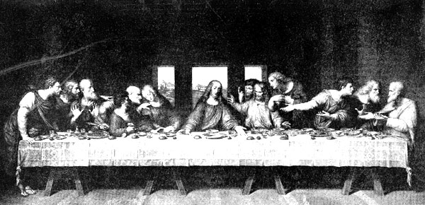 Fig. 40. The Last Supper. Leonardo da Vinci. Santa Maria delle Grazie, Milan