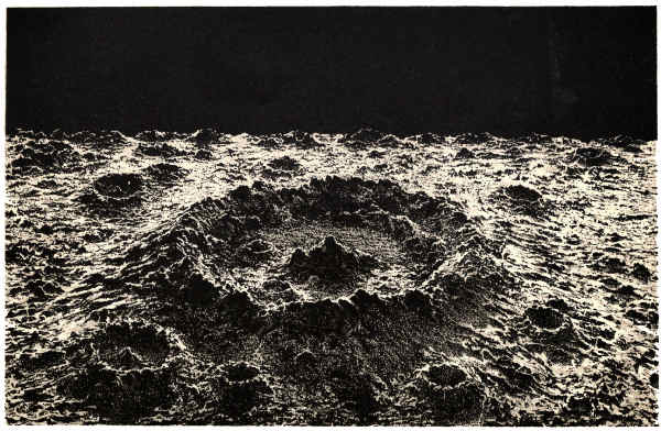 PLATE VIII. A NORMAL LUNAR CRATER.