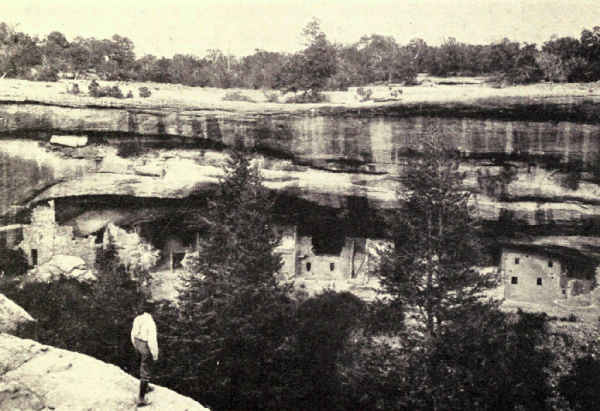 SPRUCE TREE HOUSE FROM ACROSS THE CANYON