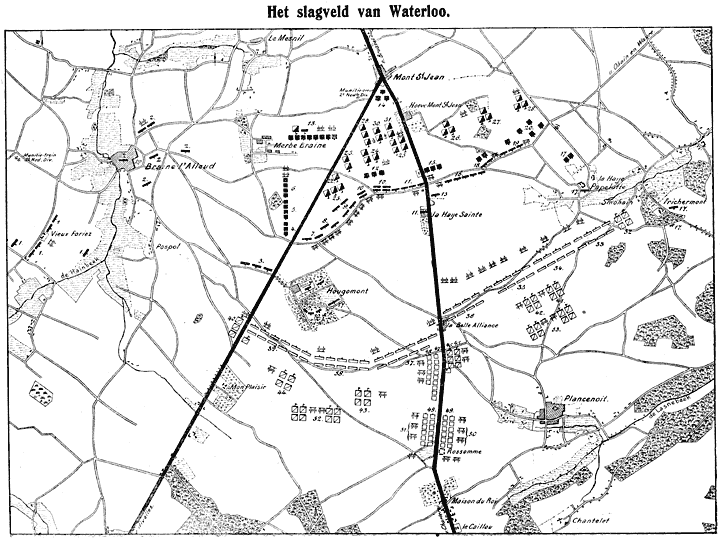 Het slagveld van Waterloo.