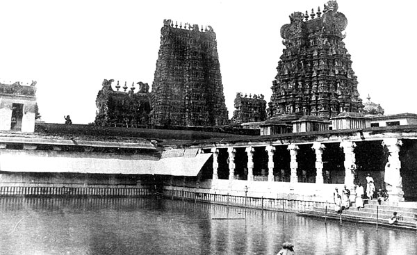 The Golden Lily Tank in the Madura Temple