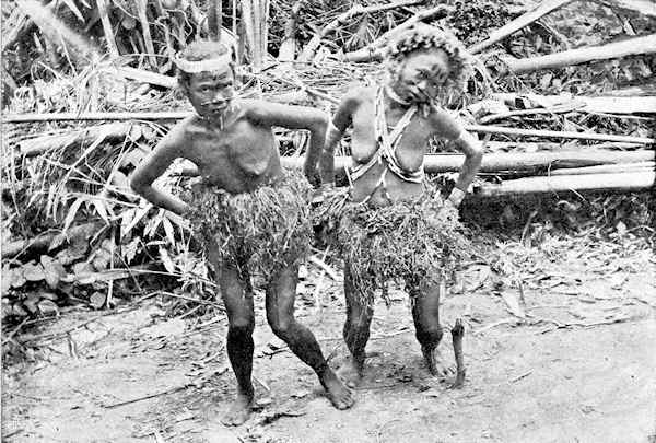 Two women dancing