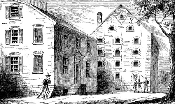 OLD SUGAR-HOUSE IN LIBERTY STREET.—[From Miss Mary L. Booth's "History of the City of New York."]