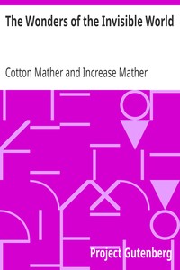 The Wonders of the Invisible World. Cotton Mather – Sign up for Premium to  Access ALL of our Audiobooks