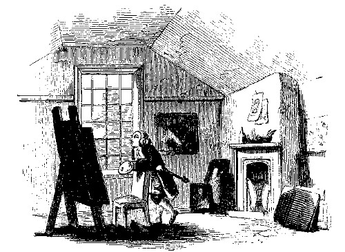 HOGARTH'S PAINTING-ROOM.