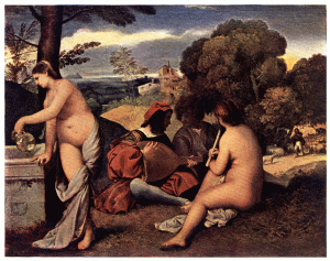 PLATE XIII.—GIORGIONE  VENETIAN PASTORAL  Louvre, Paris