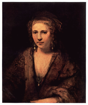 PLATE XXVI.—REMBRANDT  PORTRAIT OF HENDRICKJE STOFFELS  Louvre, Paris