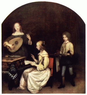 PLATE XXVIII.—TERBORCH  THE CONCERT  Louvre, Paris