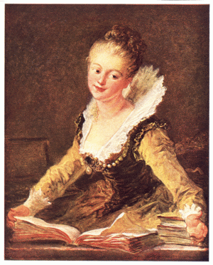 PLATE XXXVI.—FRAGONARD  L'ÉTUDE  Louvre, Paris