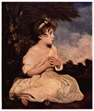 PLATE XL.—SIR JOSHUA REYNOLDS  THE AGE OF INNOCENCE  National Gallery, London