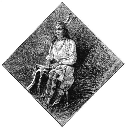 INDIAN IN NATIVE DRESS, FORT BERTHOLD.