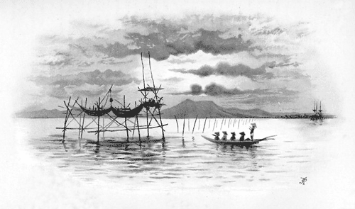 FISHING-STAKES, SARAWAK RIVER