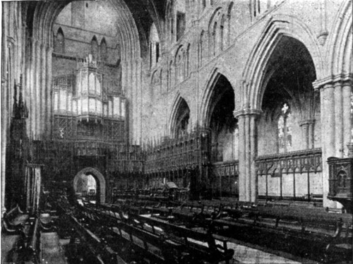 THE CHOIR, RIPON CATHEDRAL.  From a Photo. by Elliott & Fry.