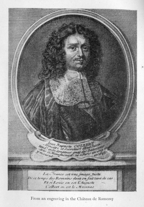 JEAN BAPTISTE COLBERT.  From an engraving in the Château de Ramezay.