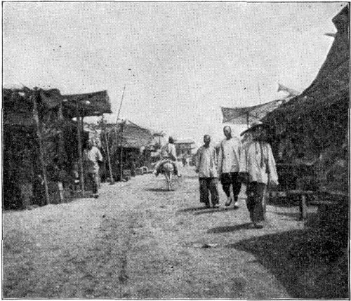 SCENE IN A TOWN OF WESTERN CHINA.