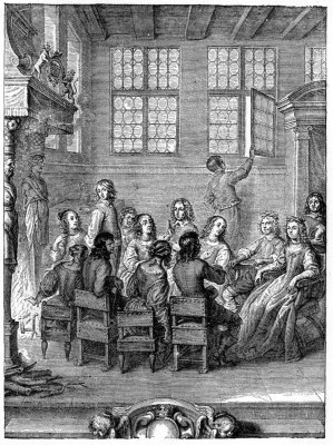 conversation and telling of stories at the house of the duchess of newcastle, 1656.