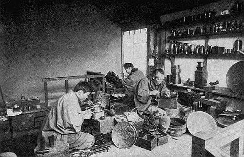 A BRONZE-WORKER'S SHOP.