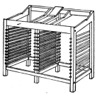 Fig. 20. Double Stand with Galley Rest between working cases.