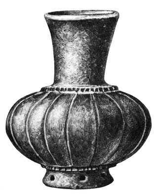 Fig. 439.--Fluted bottle: Arkansas.--1/3.