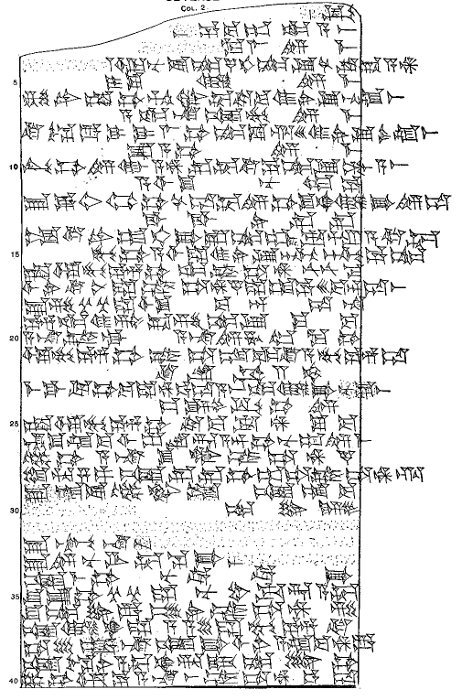 Plate of cuneiform tablet.