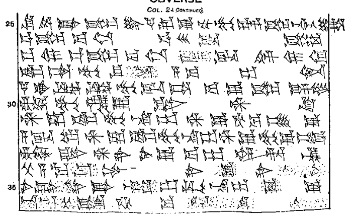 Plate of cuneiform tablet.