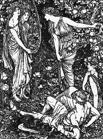 PERSEUS IN THE GARDEN OF THE HESPERIDES.