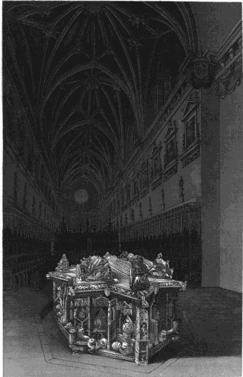 N. A. Wells. deb. W. I. Starling, "84" INTERIOR OF THE CHURCH OF MIRAFLORES, NEAR BURGOS.