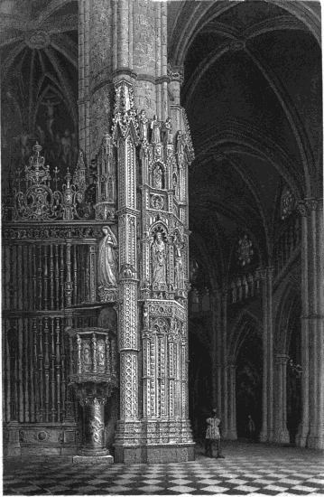 INTERIOR OF THE CATHEDRAL, TOLEDO.