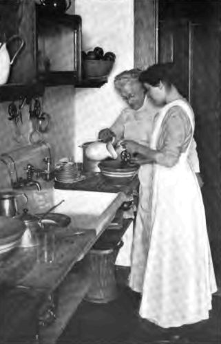 The Inheritance. The Country Girl working cheerfully beside her mother, will learn much that will be of value to her in her effort to make the housework of to-day a joy and not a burden.