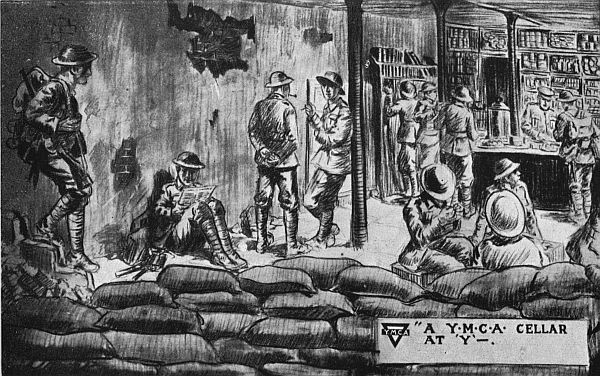 A Y.M.C.A. CELLAR AT YPRES
