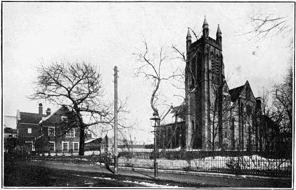 The English Church of S. Andrew, at Moscow, with the Parsonage.