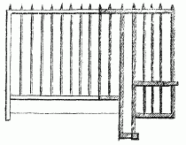 GRILLE D'ENTRÉE DE LA BASTILLE Croquis de l'architecte Palloy (Bibl. nat. ms. nouv. acq. franç. 3242)