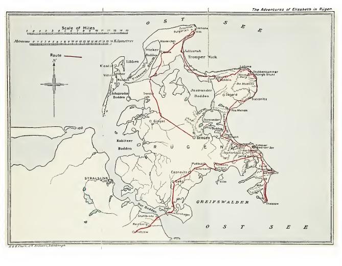 map of Rügen