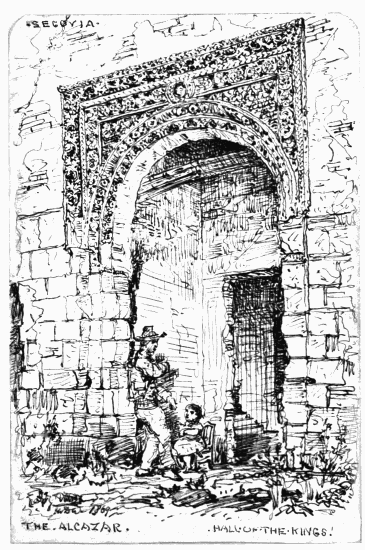 PLATE 29 SEGOVIA MDW 1869 THE ALCAZAR. HALL OF THE KINGS.