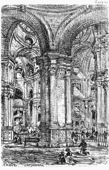 PLATE 61 CADIZ CATHEDRAL MDW 1869