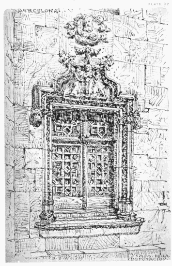 PLATE 92 BARCELONA CASA DE LA DEPUTACION MDW 1869