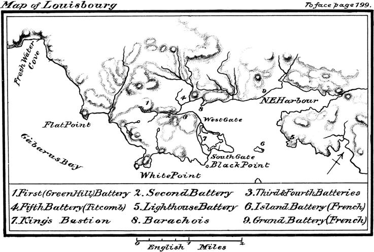 Map of Louisbourg
