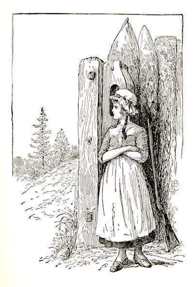 [Illustration: Susan stood guard at the gateway.]