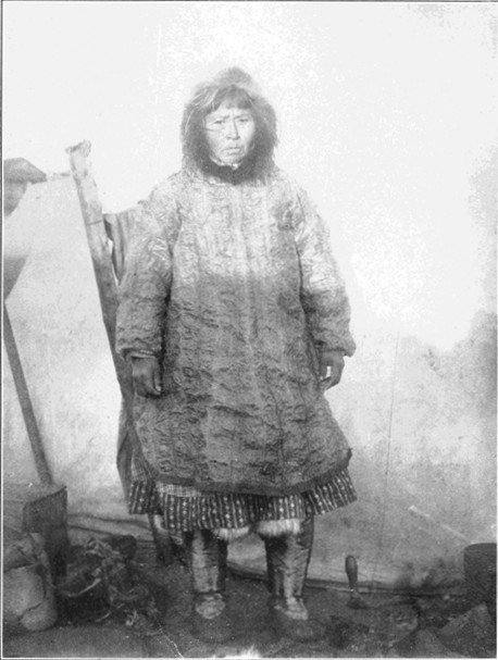 Copyright by F. H. Nowell, Seattle  Eskimo in Walrus-skin Kamelayka