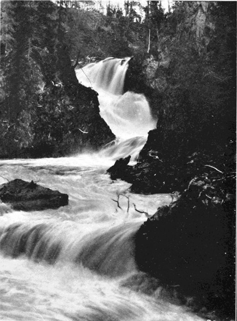 Copyright by E. A. Hegg, Juneau  Courtesy of Webster & Stevens, Seattle  Pine Falls, Atlin