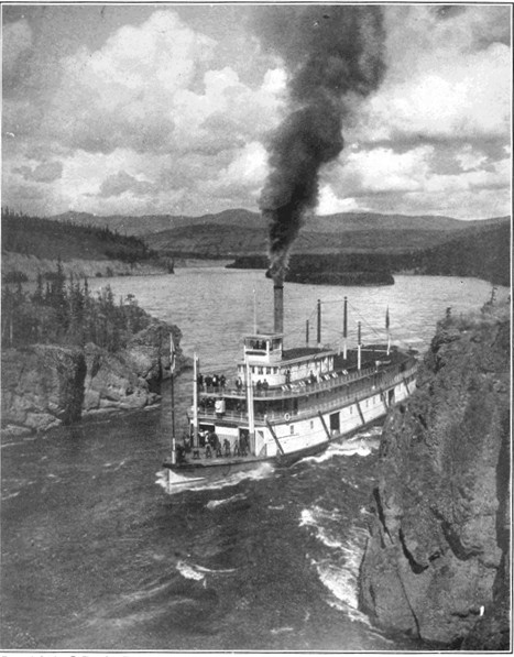 Copyright by J. Doody, Dawson  Steamer "White Horse" in Five-Finger Rapids