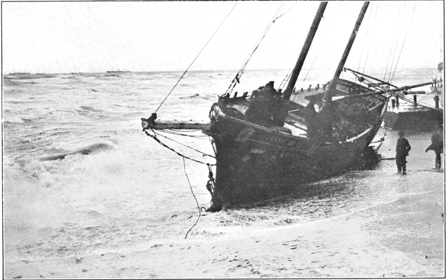 Copyright by E. A. Hegg, Juneau  Wreck of "Jessie," Nome Beach  Courtesy of Webster & Stevens, Seattle