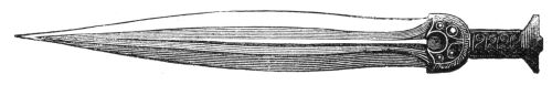 BRONZE SWORD. (Vestergötland in Sweden.)