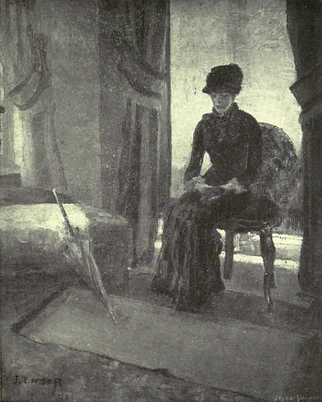 La Dame sombre—1881. (Collection Edgar Picard)