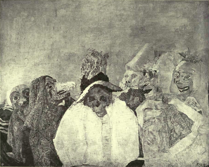 Masques devant la Mort—1888. (Collection Ernest Rousseau)