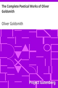 The Complete Poetical Works of Oliver Goldsmith
