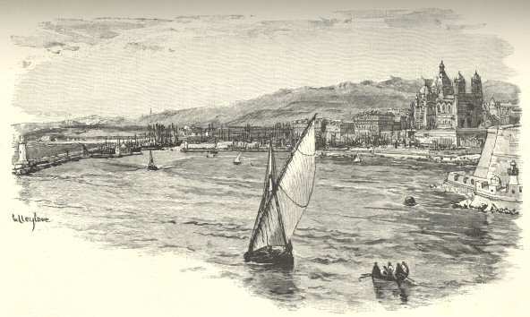 The New Harbour, Marseilles.  From Cassell’s ‘Cities of the World’