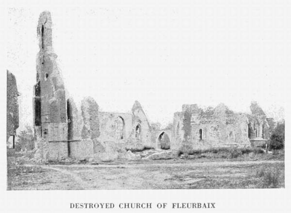 DESTROYED CHURCH OF FLEURBAIX