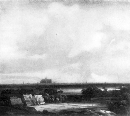 RUISDAEL Distant View of Haarlem